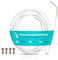 VIOKS Set 2 Stk Reparatursatz Pumpentopf Dichtung 12005744 - Ø 182mm für Spülmaschine Pumpentopf-Dichtung Siemens Bosch Neff Pumpensumpfdichtung Siemens Geschirrspüler Ersatzteile bei Fehler E15