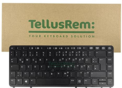 TellusRem Clavier de Remplacement Allemand rétroéclairé pour HP 840 G1, 840 G2, 850 G1, 850 G2