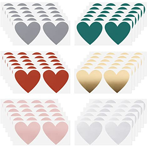 FEMONGY Rubbellose Selber Machen, 72 Stück Rubbelaufkleber Rubbel Etiketten Selbstklebend Rubbelsticker, Geständnis Kreativität Überraschung Geeignet für Postkarten Geschenke,70 x 80mm