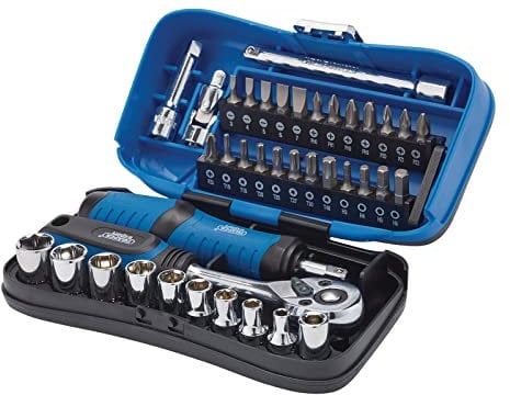 Draper 04713 Expert Socket and Bit Set, 1/4 Sq. Dr. (39 Piece)