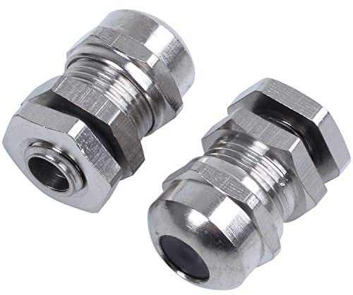 CLPEEN 2 Stueck M8 wasserdicht Spannungsabbau Kabelverschraubung fuer 2-5mm Kabel Draht
