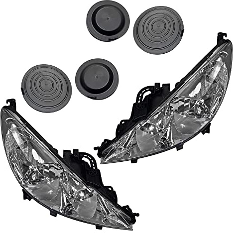 ATEC Germany 2x Hauptscheinwerfer vorne links + rechts H1 / H7 | Kompatibel mit: PEUGEOT 207, 207 CC, 207 SW