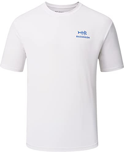 Bassdash UPF 50+ Manica Corta da Uomo Camicie da Pesca Performance Cooling UV Protezione Solare Hiking T-Shirts