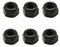 SPITBOARDS Fingerboard Lock Nuts for Professional Complete Fingerboards Nylon Insert First aid Fingerboard Tuning Self Locking System Spare Parts 6pcs (Black)