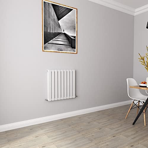 White Radiators Horizontal Small Rad Double Flat Panel Central Heating Radiators 600 * 612mm