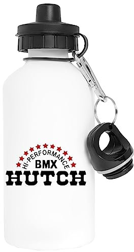 Hutch Vintage Bmx Logo Aluminium Blanc Bouteille D'eau Avec Bouchon À Vis White Watter Bottle With Screw Cap