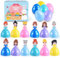 Uiseba 12 PCS Easter Eggs Age 3+ Filled with Princess for Kids Girls, Easter Eggs with Toys Inside, Easter Basket Stuffer, Easter Eggs Hunt Gifts, Classroom Prize and Party Favors
