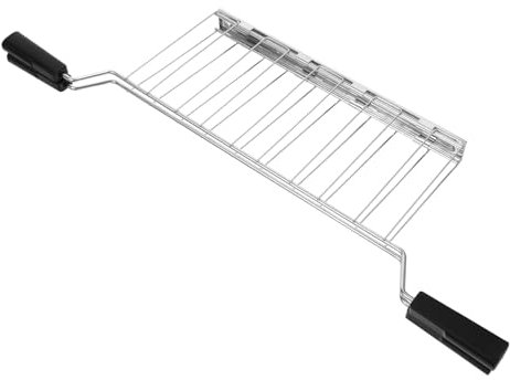 FELTECHELECTR Breakfast Machine Grill Toaster Bread Rack Household Toaster Warming Rack Stainless Steel Toast Holder for Sandwich Bread Slice for Morning Toasting