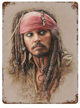 KSOXDAITIP Filmposter Fluch der Karibik, Wanddekoration, Kunst, Metallblechposter, moderne Wohnkultur, Kunst, Metallposter, Hausbar, Laden, Dekorationen, Vintage-Schild, Geschenk, 39,9 x 30 cm