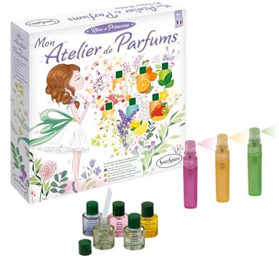 Sentosphere Mein Parfüm-Atelier - Parfüm-Set - Erschaffen Sie Ihren eigenen Duft - Kit für Erwachsene und Kinder ab 8 Jahren - Unisex - Exploratorische Fähigkeit, Kreatives Denken - 28.5 x 28.5 cm