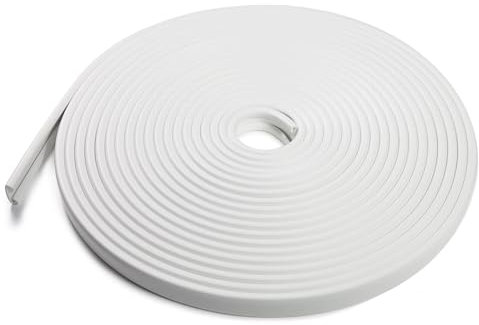 Quest Hochwertiger PVC-Handlauf für Treppen und Geländer 40x8mm – Weiß, 5m