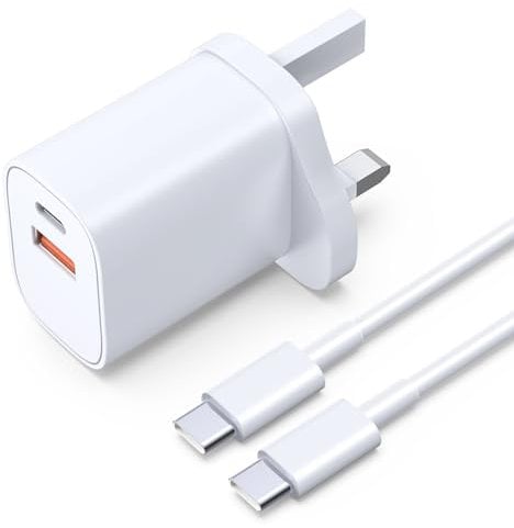 45W USB C Charger,For iPhone 15 16 Charger,For Samsung Fast Dual USB Plug with 1.8M USBC to USBC Phone Charger Cable for Samsung Galaxy S24/S23/S22,iPhone 15/16 Pro,iPad Pro/Air,ect