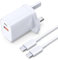 45W USB C Charger,For iPhone 15 16 Charger,For Samsung Fast Dual USB Plug with 1.8M USBC to USBC Phone Charger Cable for Samsung Galaxy S24/S23/S22,iPhone 15/16 Pro,iPad Pro/Air,ect