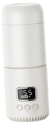 Baoblaze Calentador de biberones portátil para Viajes, Calentador de Agua para bebés, hervidor de Aislamiento eléctrico con Carga USB para Uso Diario en el, 18000mah