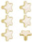 MOROBOR Decorative Star Kitchen Cabinet Knobs, 6 Pack Creative Dresser Drawer Pulls Furniture Cupboard Door Pull Handles Single Hole Zinc Alloy Knobs Furniture Accessories