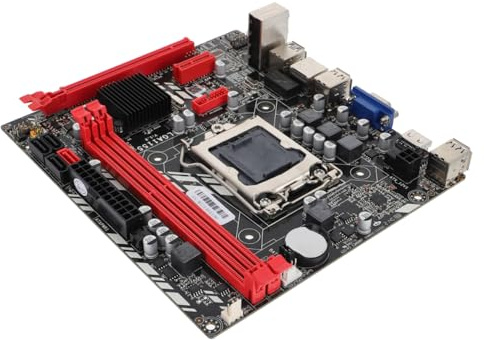 TINEASUR Scheda Madre per Computer Desktop B75m Lga 1155 Doppio Slot Ddr3, Capacità Massima 16gb, 4 Porte Usb, Slot Pci-e 16x per Scheda Grafica, Alta Prestazione e Stabilità