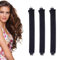 Lot de 3 bigoudis sans chaleur, Bigoudis pour la nuit, Ruban à friser Overnight Blowout, Bigoudis pour dormir, Bigoudis sans chaleur, Grand pour tous les types de cheveux (Noir)
