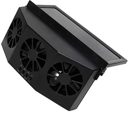 HEALEEP Solar Car Exhaust Fan Compact Vehicle Cooling Tool Efficient Ventilation for Cars Solar-powered Auto Fan for Harmful Gas Removal