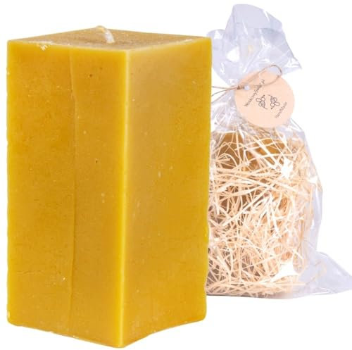 BeesWax World Bienenwachskerzen – Handgefertigte Quader & Würfel in 4 Größen – 100% reines Bienenwachs – Rauchfrei & langlebig – Geschenkidee & Wohnakzent