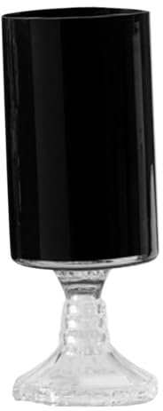 MagiDeal Grand Vase en Verre sur Pied, Pot de Fleurs, Cadeau, Accessoire Photo, décoration de Bureau, pour Anniversaire, fête intérieure, Bureau, Noir