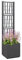 Brokky 42006500 Fioriera da Giardino Grigia Scura con Griglia - 36x36x140 cm Letto per Orto Rialzato da Esterno,Fioriera da Balcone,per Piante,Fiori e Verdure,