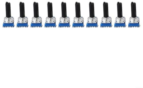 10 Stück RK12 Potentiometer B10K B20K B50K B100K gebaut für regelmäßigen Audio-Einsatz (B50K)