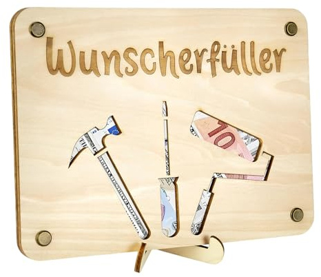 KEYMIX Geschenk für Handwerker, Werkzeuggeschenk, Handgemachtes Geldgeschenk, Lustiges Geschenk für Männer, Geburtstagskarte für Männer