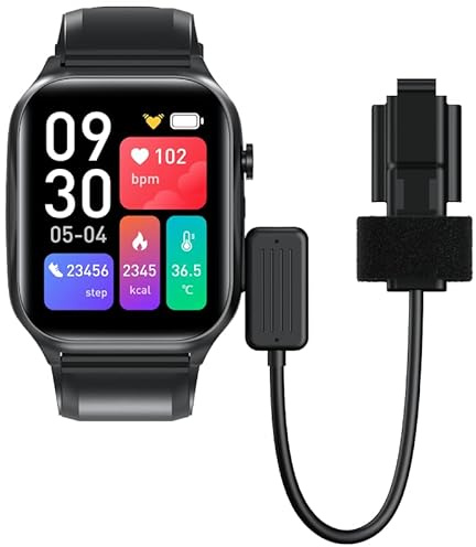 Kardena Care SOS 3 SOS Montre avec appel d'urgence 4G, détection de chute, localisation GPS, téléphonie sans smartphone, écran couleur 1,83, fonction soin, avertissements de santé, SpO2, pression
