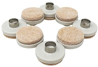 Felt Gard 9934 Nail-in Pads, Beige, 25mm, Set of 8 Pieces