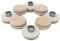 Felt Gard 9934 Nail-in Pads, Beige, 25mm, Set of 8 Pieces