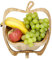 GMMH Obstkorb und Topfuntersetzer aus Bambus (Apfel) Faltbare Obstschale, Korb Schale Klappkorb Faltkorb Dekoschale aus Holz, Faltbar und Schwenkbar