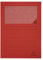 Exacompta 50255E 25er Pack Fenstermappen Super PEFC zertifiziert Karton 160g/m² praktisch und robust für DIN A4 rot Dokumentenmappe Einschlagmappe