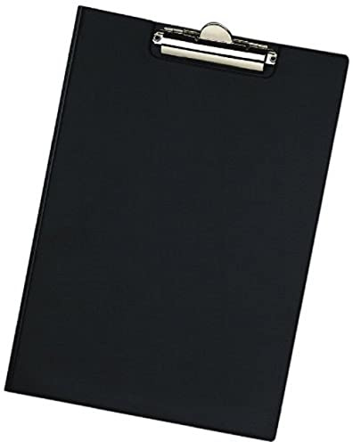 Bantex 100202520 10er Pack Schreibmappe mit Stiftehalter Klemmbrett A4 Klemmbrettmappe A4 schwarz