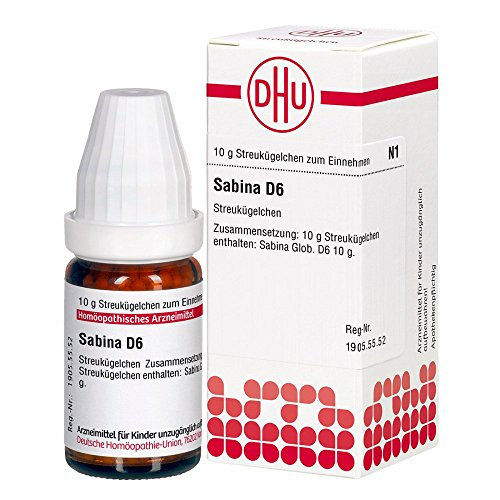 DHU Sabina D6 Streukügelchen, 10 g Globuli