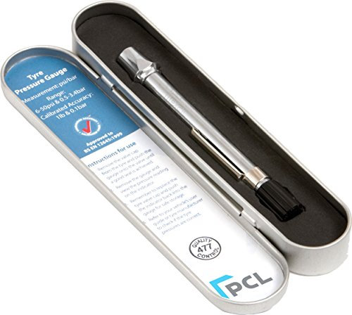 PCL TPG20H17 Tyre Pressure Gauge 6-50 Psi and 0.5-3.4 Bar Professional Range