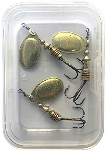Mepps - Cucchiaino speciale per pesca alla trota Aglia, multicolore, OR X3, 2