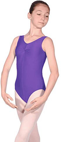 Roch Valley Sheree ärmelloses Ballett Trikot aus Lycra Violett 7-8 Jahre 122-128cm (1b)