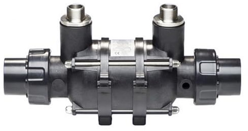 SAXONICA Pool Heizung Wärmetauscher Dapra-KWT-Ti 25 I Titan I 28 kW I mit Kunststoffgehäuse