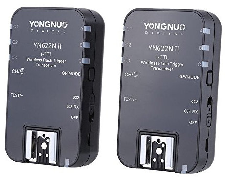 Yongnuo YN-622N II wireless i-TTL Blitzauslöser für Nikon Kamera mit WINGONEER Diffuser
