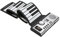 Roll Up Piano Portable Electronic Music Instrument Hand Roll Piano Environmental Silicone Keyboard Horn Kid Adult Toy (61 keys, Silver)