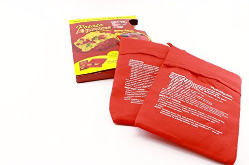 RMB® Lot de 2 sachets à pommes de terre pour micro-ondes, sachet cuisson Potato Express