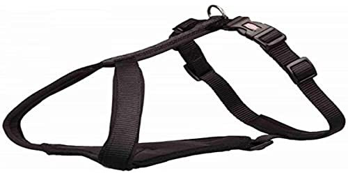 Trixie 1998601 Premium Geschirr, M-L: 60-70 cm/20 mm, Schwarz, M