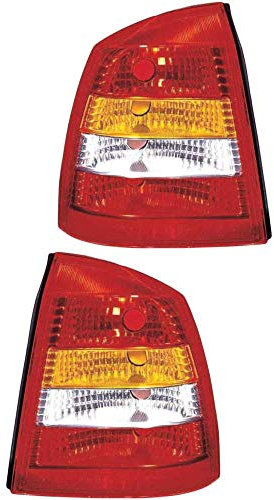 Rückleuchte Heckleuchte Set links & rechts rot P21W P21/5W ohne Lampenträger für Model Astra G Stufenheck F69_