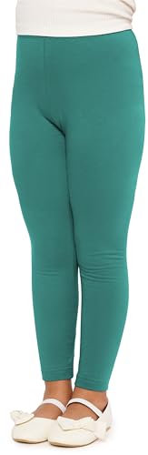 Merry Style Mädchen Lange Leggings aus Baumwolle MS10-225 (Dunkeltürkis, 140 cm)