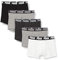 Puma Herren Boxer Unterwäsche, Weiß/Grau/Schwarz, M (5er Pack)