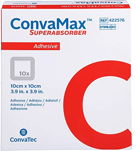 CONVAMAX Superabsorber adhäsiv 10x10 cm