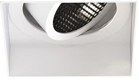 Astro Trimless Square Adjustable Indoor Downlight (Matt White), GU10 LED Lamp, Designed in Britain - 1248020-3 Years Guarantee