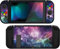 PlayVital Schutzhülle für Nintendo Switch Konsole Joycon,weiche TPU Slim Case Hülle Griff Tasche Zubehör für NS Joycon Konsole mit bunten ABXY/Richtung-Knöpfe Kappen(Lila Galaxie)