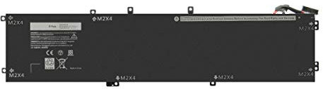 Exmate Batterie 4GVGH pour 1P6KD T453X Dell XPS 15 9550 Dell Precision 15 5510 Series [11.4V 84Wh]