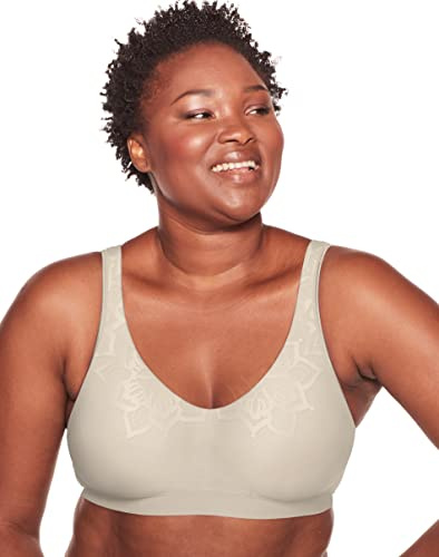 Bali womens Comfort Revolution Comfortflex Fit Wireless Df3484 Bra, Almond Aztec, 3X-Large US